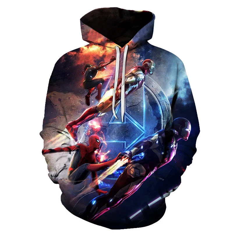 2019 новейшие мужские/женские толстовки с капюшоном marvel the Avengers супергерой