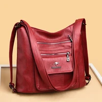 multifunction design shoulder bags for women new travel messenger bag casual handbag female high capacity soft leather hobos bag
