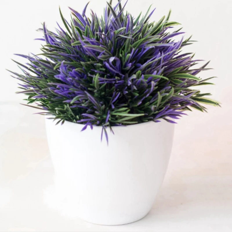 1 * Искусственный Горшок для растений стимуляция бонсая трава лист украшение дома