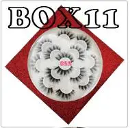 BOX 11 Заказная этикетка посылка коробка для ресниц, без ресниц внутри пользовательская Личная этикетка круглая коробка для продажи kklashes - Цвет: BOX 11