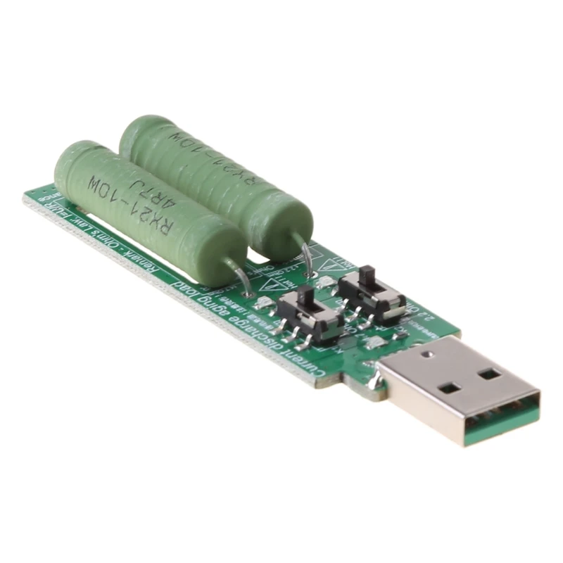 Резистор USB dc электронная нагрузка с регулируемым переключателем 3 5 в 1 а ток/2 а/3