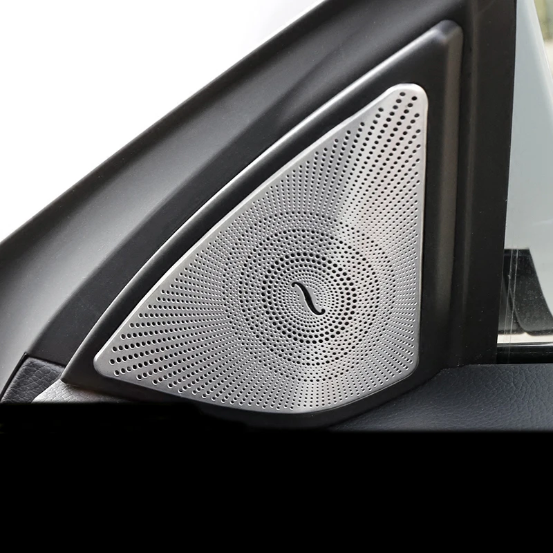 

Car Styling Interior Door Stereo Speaker decoration decals auto Tweeter trim strips covers For Mercedes Benz E Class Coupe W207
