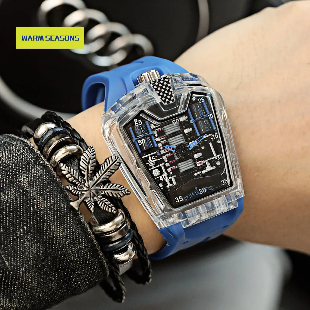 

Relojes Hombre 2021 Modernos Replica Mens Watches Top Brand Luxury Fashion Orologio Uomo Sport Montre Homme Quartz Clock