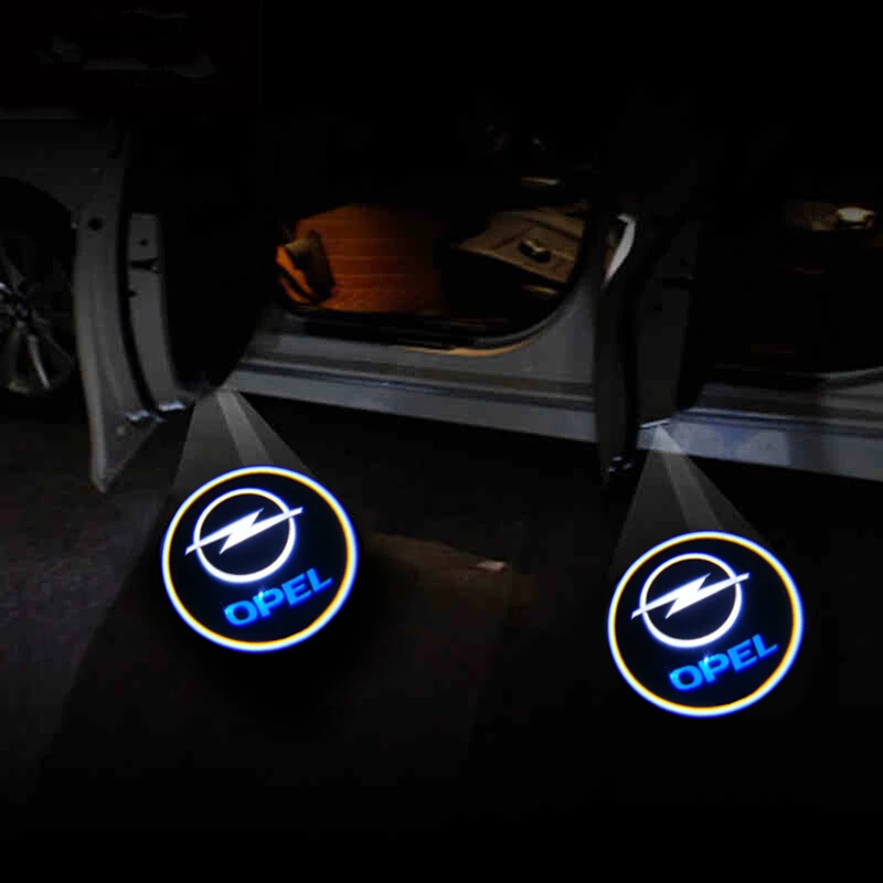 

Car LED Door Warning Light Welcome Logo Projector For Opel Astra h g j Insignia Zafira b Corsa d Vectra c Antara Vivaro Opc