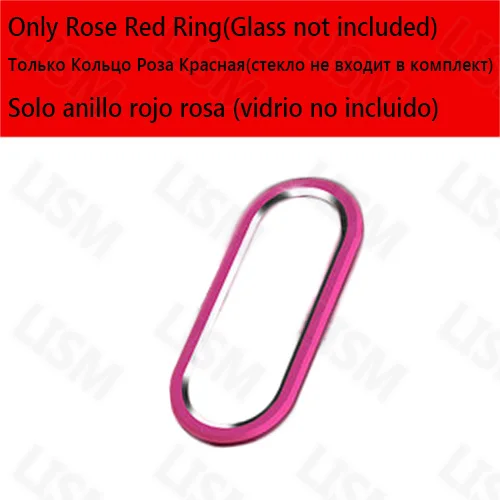 Only Rose Red Ring Для задней камеры Xiao mi 9 mi 9 SE Red mi Note 8/7/Pro Алюминиевый чехол с металлическим кольцом для защиты экрана или с задней стеклянной пленкой для объектива - Цвет: Only Rose Red Ring