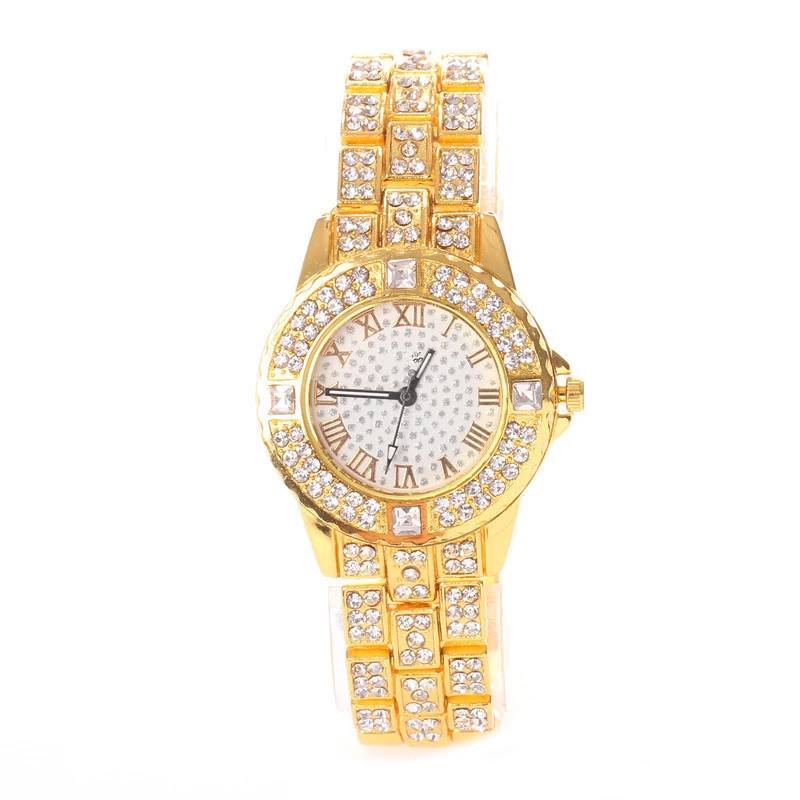 

Brand New Quartz Watch Women Gypsophila Quartz Wristwatches Roman numerals Plated Ladies Leisure Watch Gift Relojes Mujer