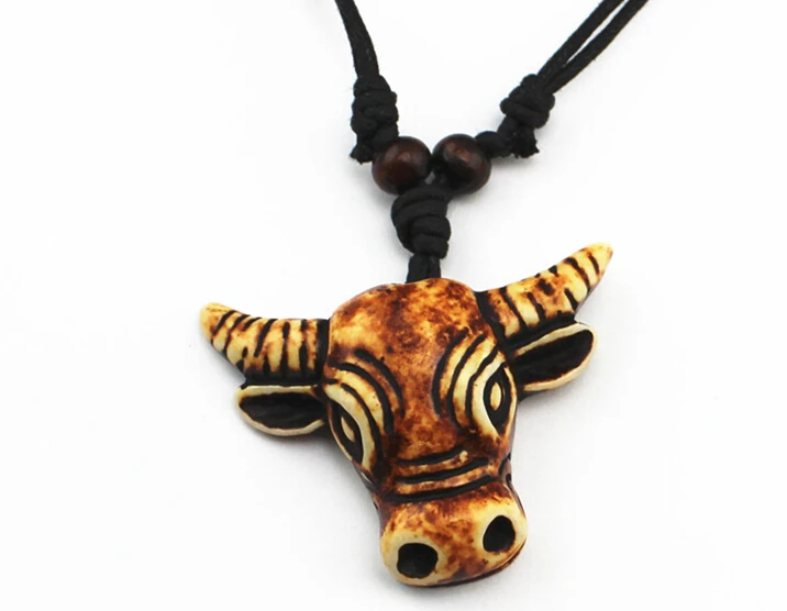 Винтажное ожерелье из смолы с подвеской в виде головы икры аксессуары Бесплатная