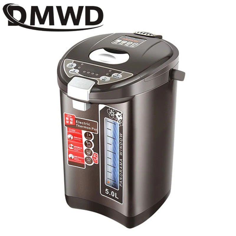 DMWD 5 л термоизоляционный Электрический чайник из нержавеющей стали с постоянной