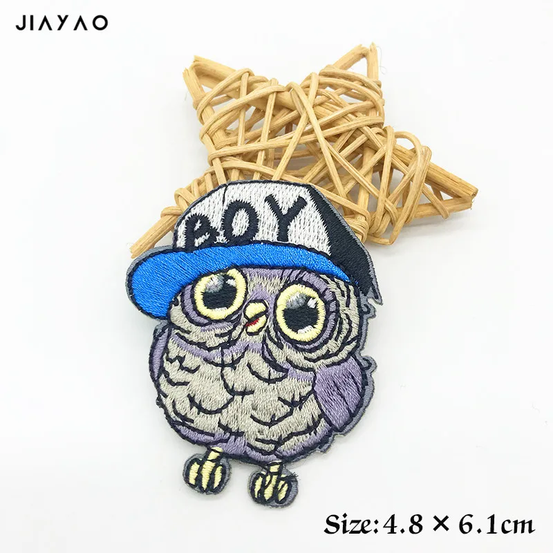 Мультяшный попугай утюгом вышитый тканевый патч для девочек мальчиков одежда