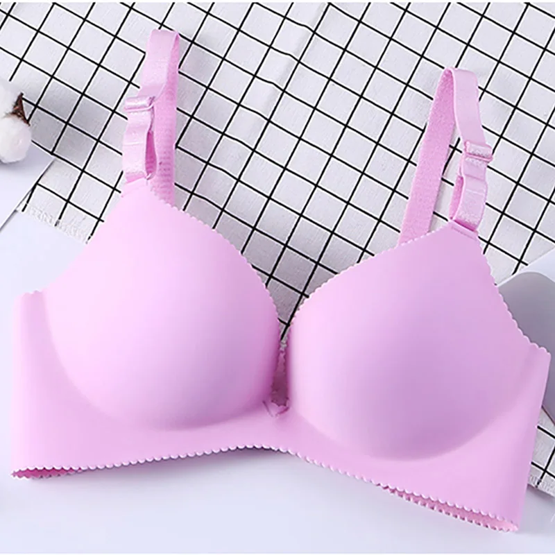 

High Quality Comfortable Seamless Bras for Women Sexy Push Up Bras Soild Color Lingerie Female Underwear Bralette Wireless 2021
