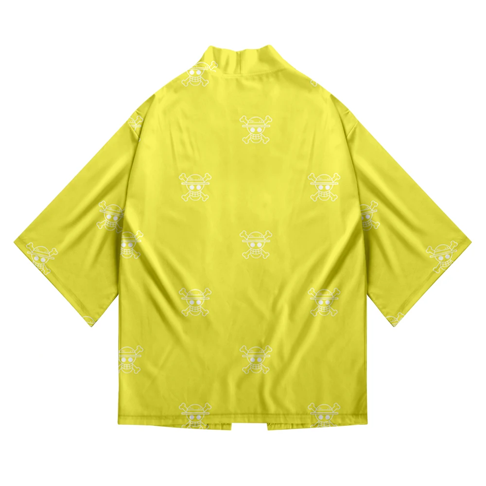 One Piece Japanese Kimono new print Luffy Cardigan Cosplay Shirt Summer Kawai One Piece Kimono cardigan samurai costume clothing