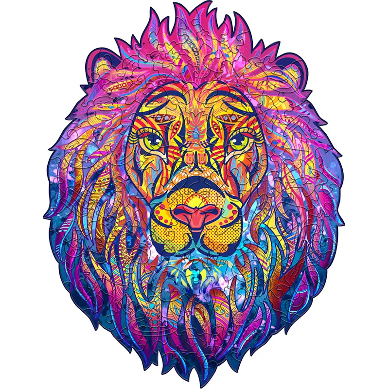 

Puzzle Personal Lion Gift Super Surprise Wooden Piece L M S Size Jigsaw Wood Puzzles Toy DIY 3D Game 2022 Hot Sale Dropshipping