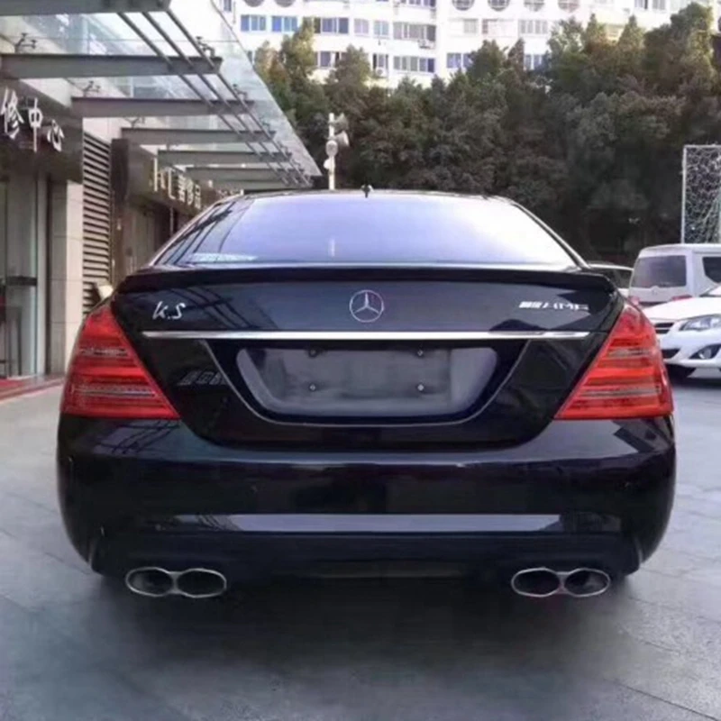 Для Mercedes benz S class w221 2006 2013 AMG СТИЛЬ ABS спойлер из материала задний багажник крылья