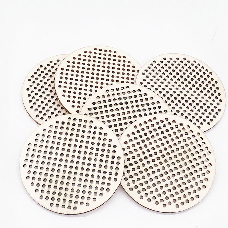 10 шт. деревянных подвесок ручной работы в форме маленького сердца украшение для