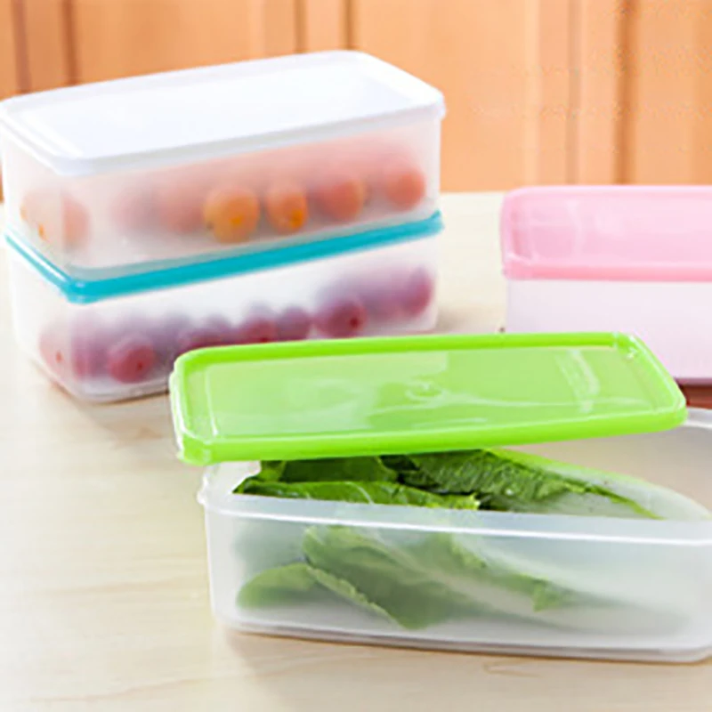 Прозрачный пластиковый контейнер для хранения еды|Бутылки банки и коробки| |