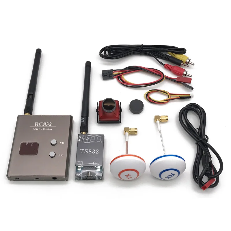 FPV 5 8G 600mW 48CH беспроводной av передатчик приемник TS832 + RC832 Tx Rx набор/CCD 800TVL 2 1 мм/CMOS