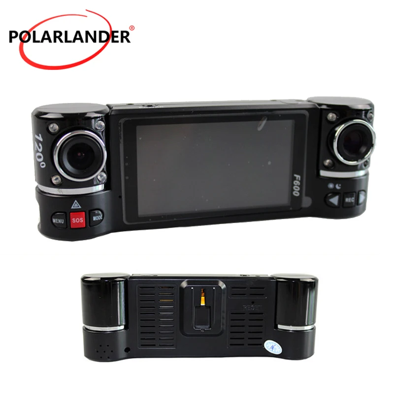 Поворот на 180 градусов Автомобильный видеорегистратор 16:9 HD дисплей цифровой
