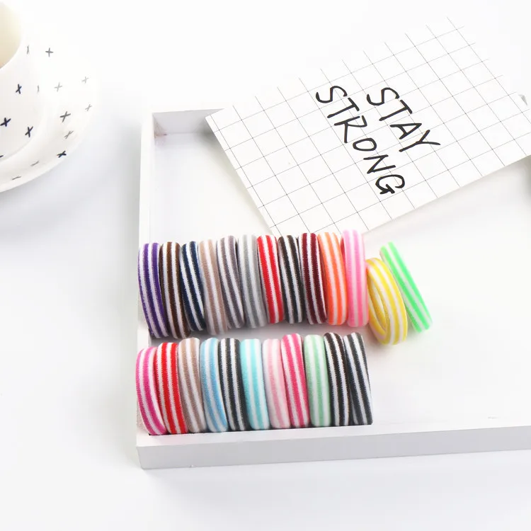 

New 6PCS/Lot Girls Candy Colors Nylon 3CM Rubber Bands Children Safe Elastic Hair Bands Ponytail Holder Kids Hair Accessories