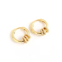 simple korea style circle stud hoop earrings sterling 925 silver for women gold color girls jewelry brincos