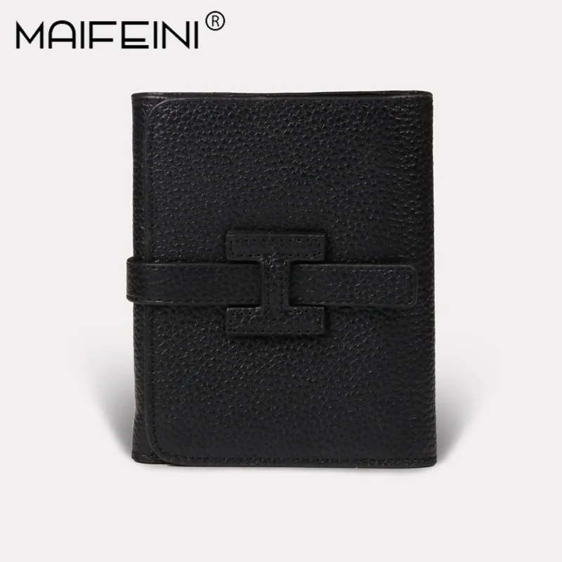 Новый женский кошелек с пряжкой на ремне модный короткий кошелек|Мужские