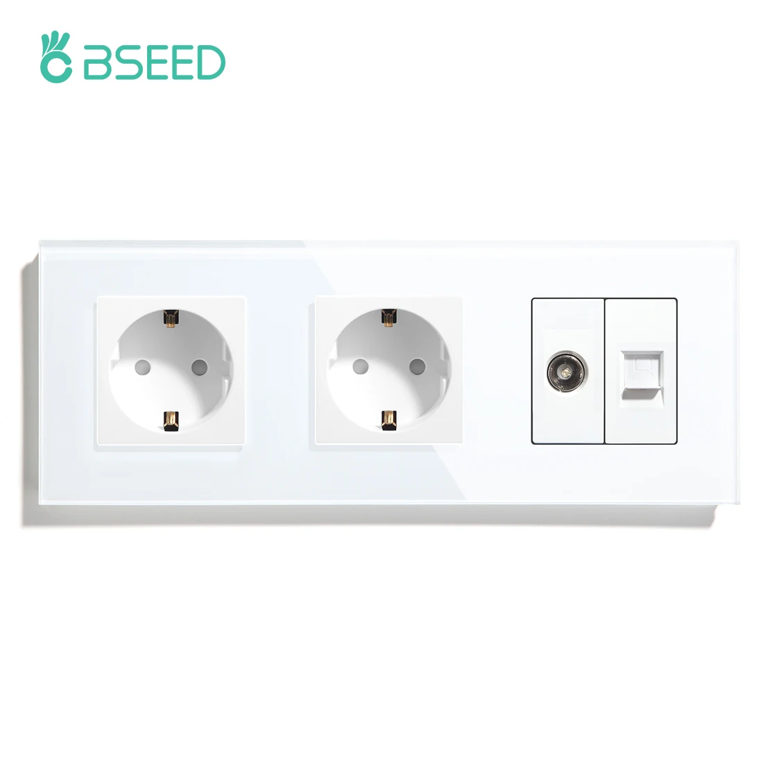 

Розетки настенные BSEED двойные с защитой для детей