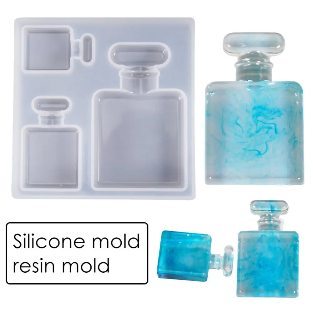 3D Силиконовая форма косметический флакон духов для помадки шоколада инструменты
