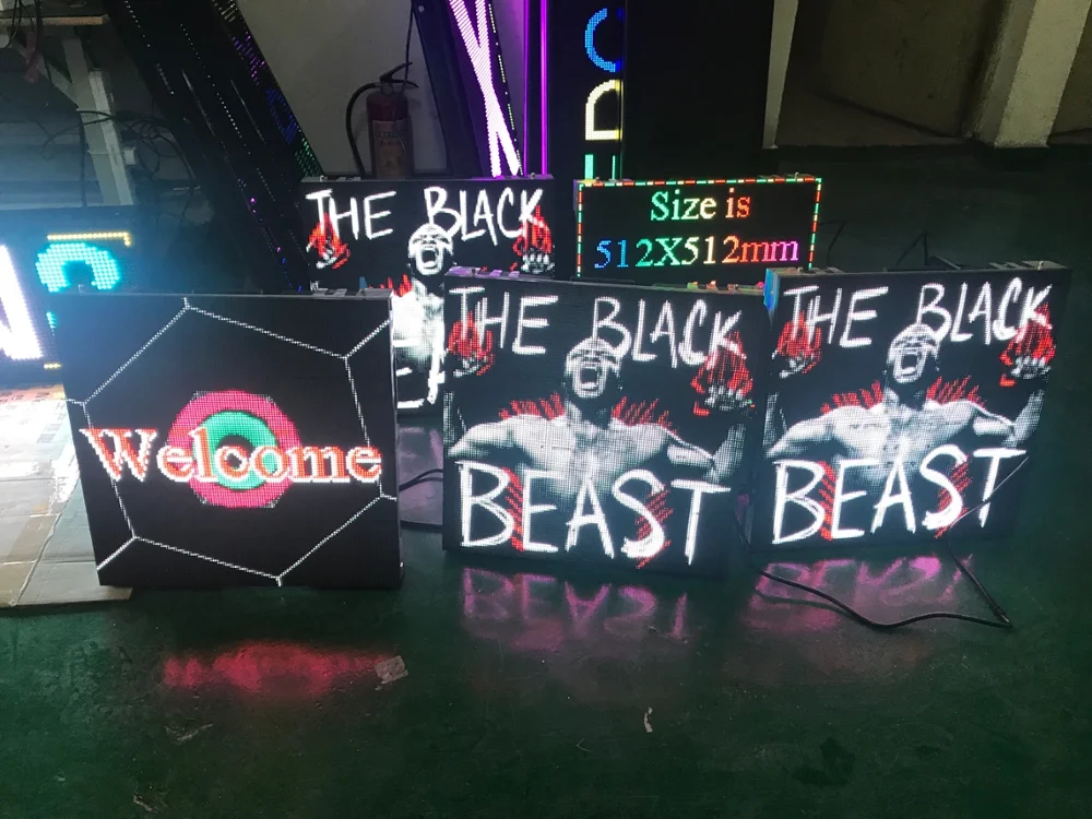 P4 Крытый RGB полноцветный светодиодный видео настенный Размер 512x512 мм большой