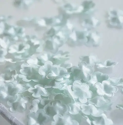 Water blue 100 шт 23 цвета розовый DIY ручной работы 3D цветок свадебное платье ингредиенты пирографический Eugen пряжа головные уборы материалы RS338 - Цвет: Water blue