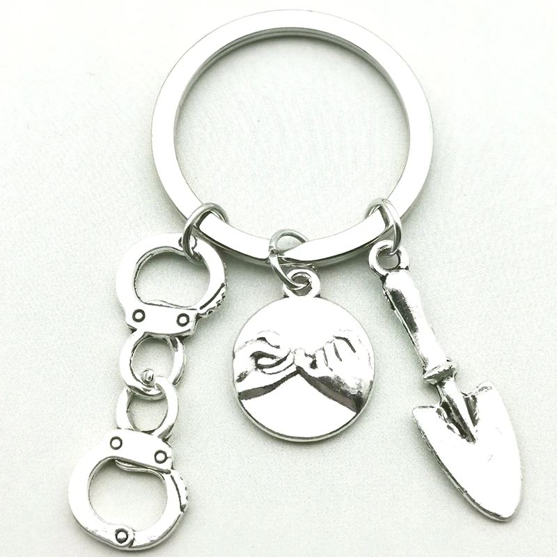 

Best Friends Handcuffs Hand Hook Hand Key Series Mini Jewelry Friendship Combination Keychain