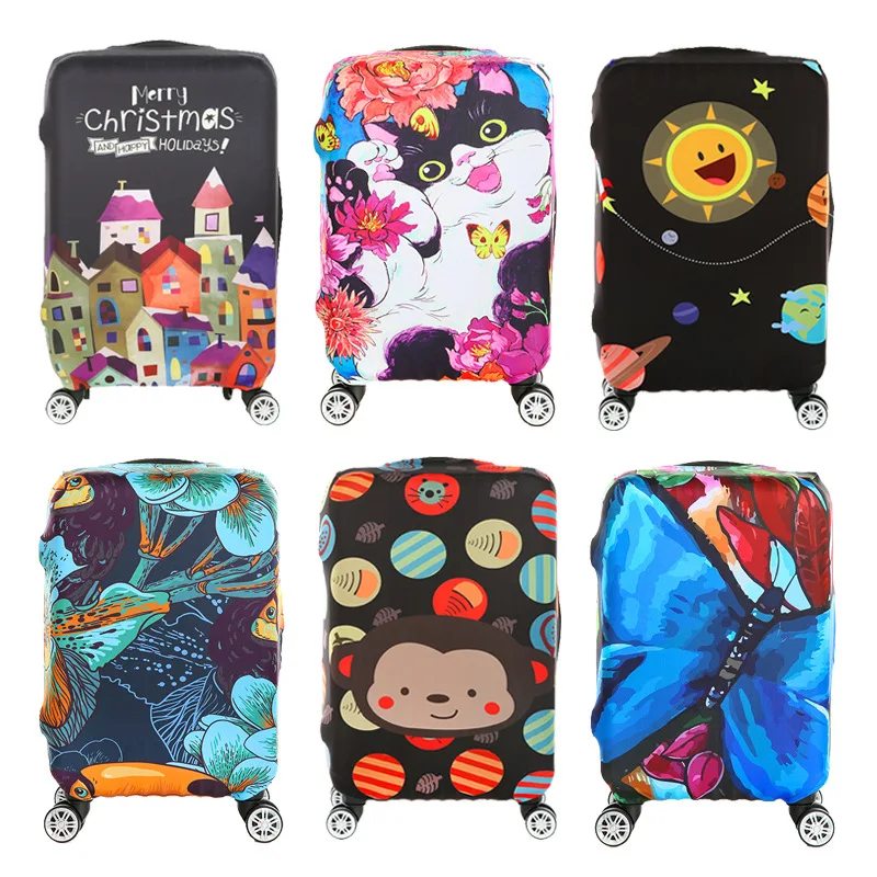 

Cartoon Lucky Cat Luggage Case , Suitcase Protective Cover for 18-32 Inch , Trolley Elastic Luggage Cover