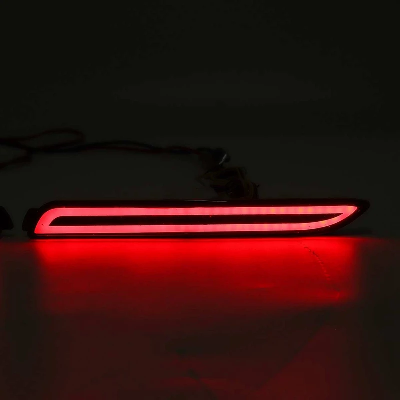 3 Functions LED Car Rear Bumper Reflector Tail Brake Light Bar for Toyota Camry Reiz-WISH SIENNA Innova-Lexus ISF GX470 RX300 | Автомобили