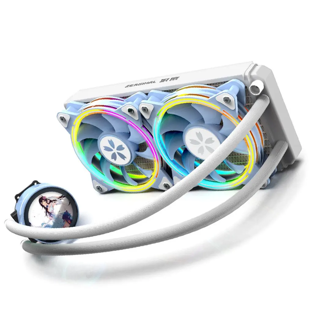 

ARGB Liquid Cooling PC CPU Liquid Cooler RGB Fans Heatsink Integrated Radiator Cooling CPU Cooler Computer Fan