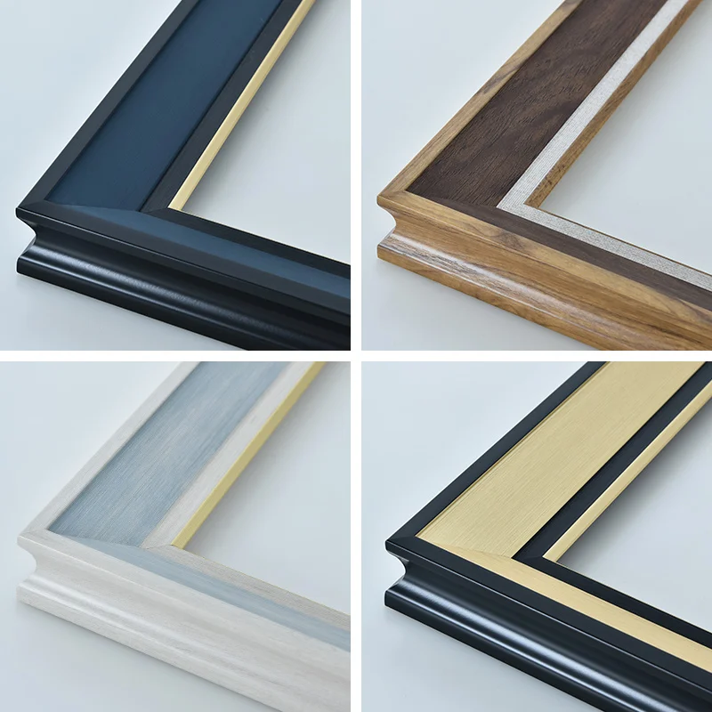 

Resin Creative Painting Frame Elegant Rectangle Wall Art Canvas Painting Frame Stand Modern Marco De Fotos Home Decor DE50HK