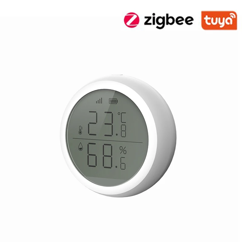 Инфракрасный датчик температуры и влажности TuYa ZigBee цифровой термометр гигрометр