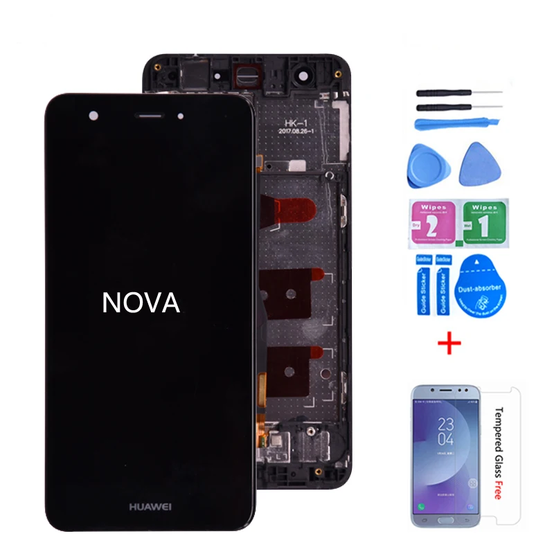 Для Huawei Nova ЖК дисплей дигитайзер сенсорный экран для LCD CAN L01 L03 L12 L13 с рамкой|Экраны