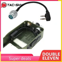 tac sky anprc 148 152 152a walkie talkie diy connector u 283 u 283u 6 pin plug to kenwood socket adapter