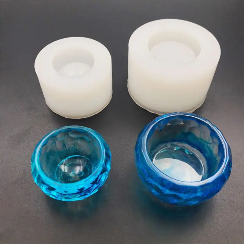 

Crystal Epoxy Bowl Cup Mold UV Resin DIY Crafts Handmade Jewelry Making Mould Silicone Mould
