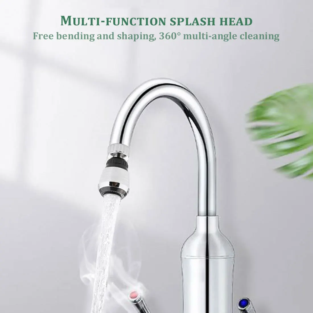 

Kitchen Faucet Water Saving High Pressure Nozzle Tap Adapter Bathroom Sink Spray Bathroom Shower 360 Rotatable Accessories