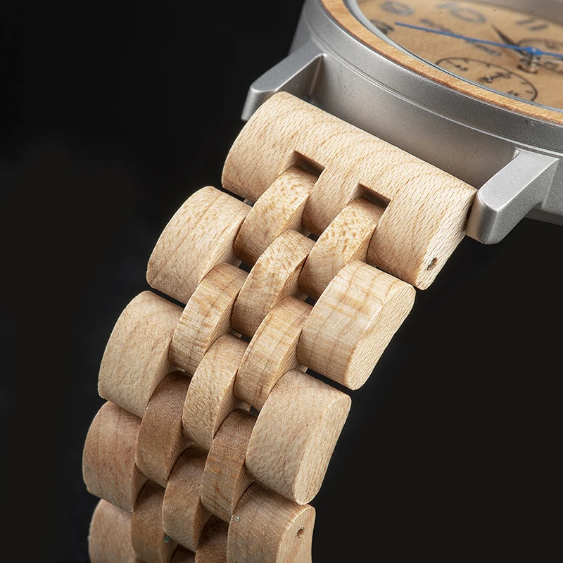 Мужские часы ручной работы reloj hombre BOBO BIRD деревянные Деревянный Металл Роскошный