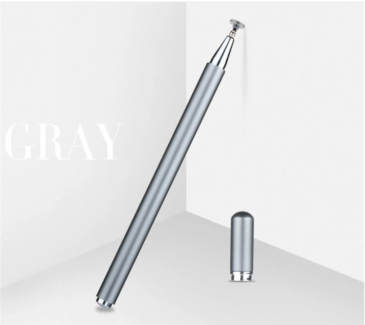 Metal stylus pen capactivite touch screen pen universal tablet pen drawing writing for android for iPad for Samsung - Цвета: Серый