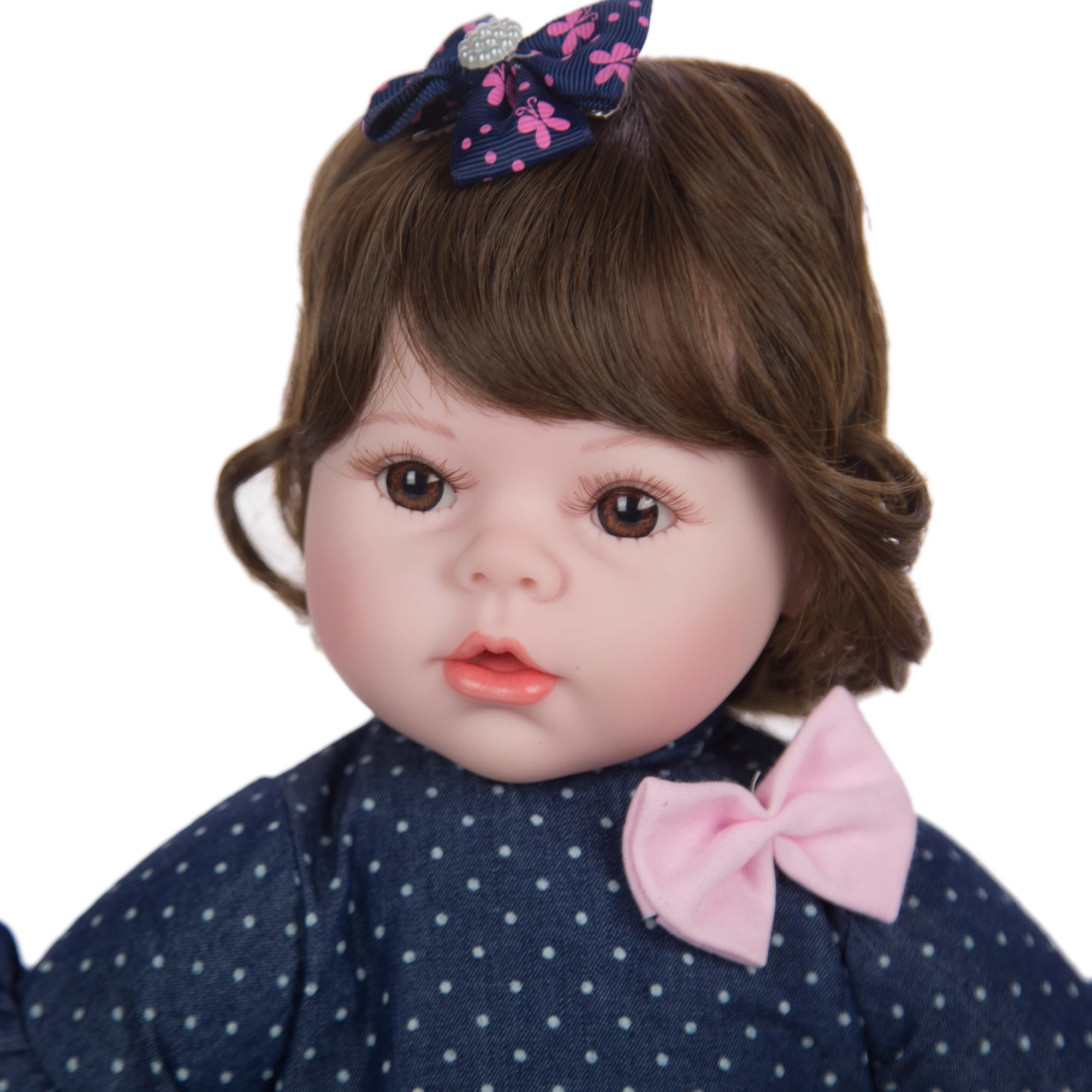 Новинка Arrrival 50 см ткань хлопок детские куклы реалистичные Boneca Reborn Menina парик