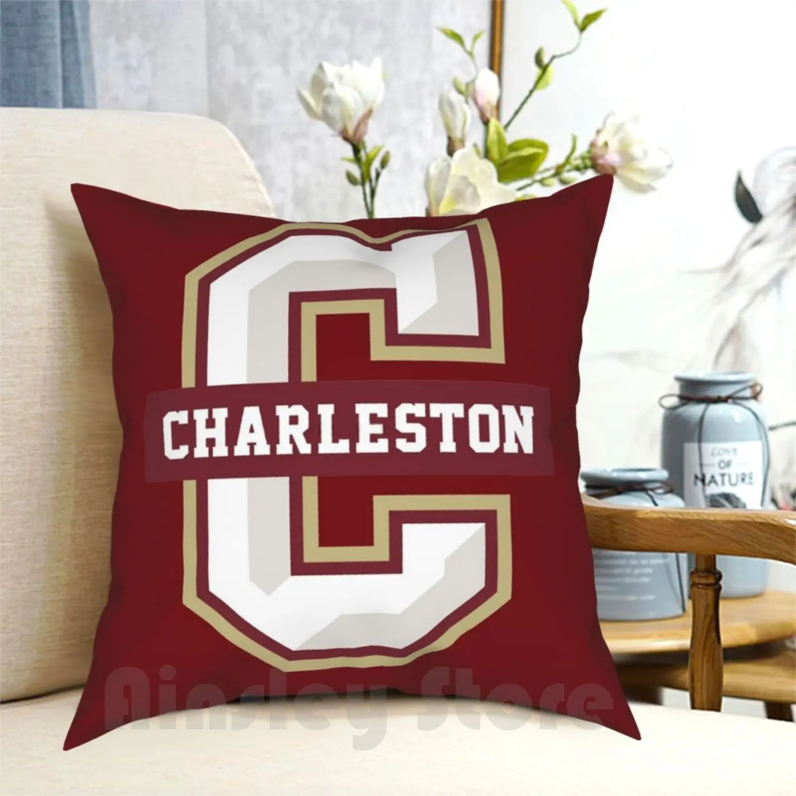 The Cougars Pillow Case Printed Home Soft Throw Pillow Club Sports Sports League Athletic Teams Athletic Competition Fun