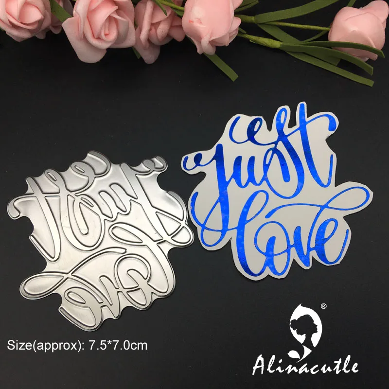 Горячая фольга пластина Штамповка металлический штамп Просто Любовь Сделай Сам