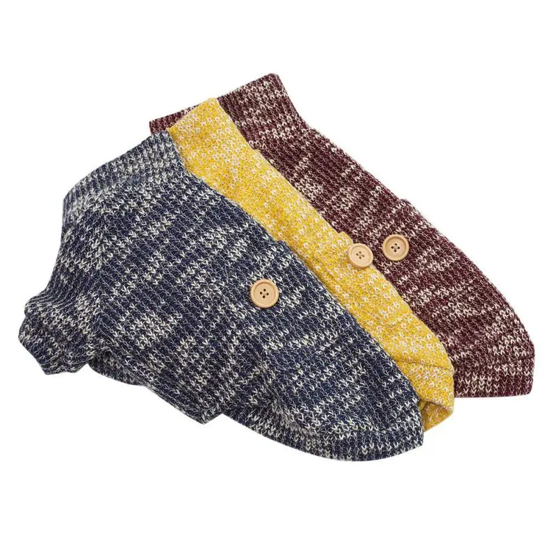 2018 осенне зимняя одежда для домашних животных теплые свитера собак свитер с