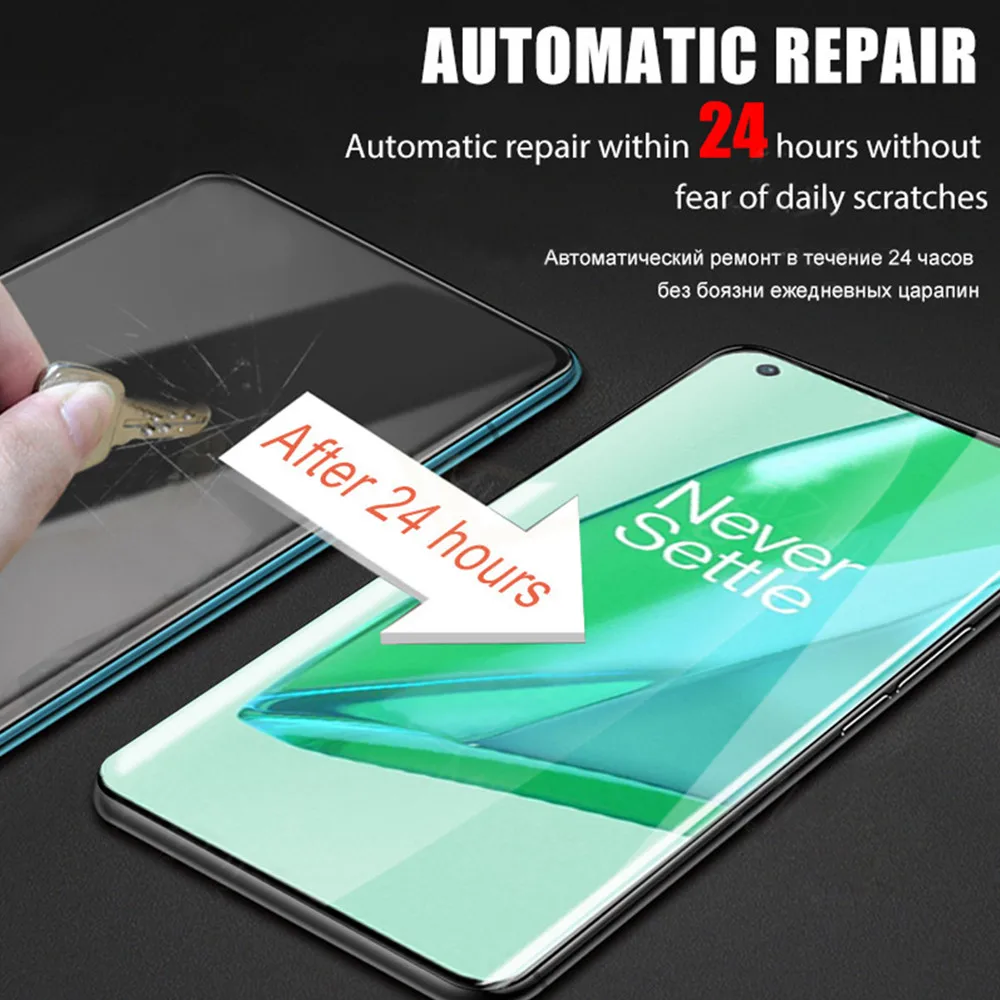 lamina, for oneplus 11 9 10 pro 9 rt back & front soft glass hidrogel oneplus 9RT 10T oneplus10 pro one plus 10t hydrogel film