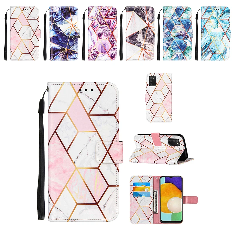 

Новый классический кожаный чехол-пазл для Samsung A72 A22 A71 A51 A32 A13 5G A12 M12 A03S, защитный чехол-раскладушка с защитой от падения