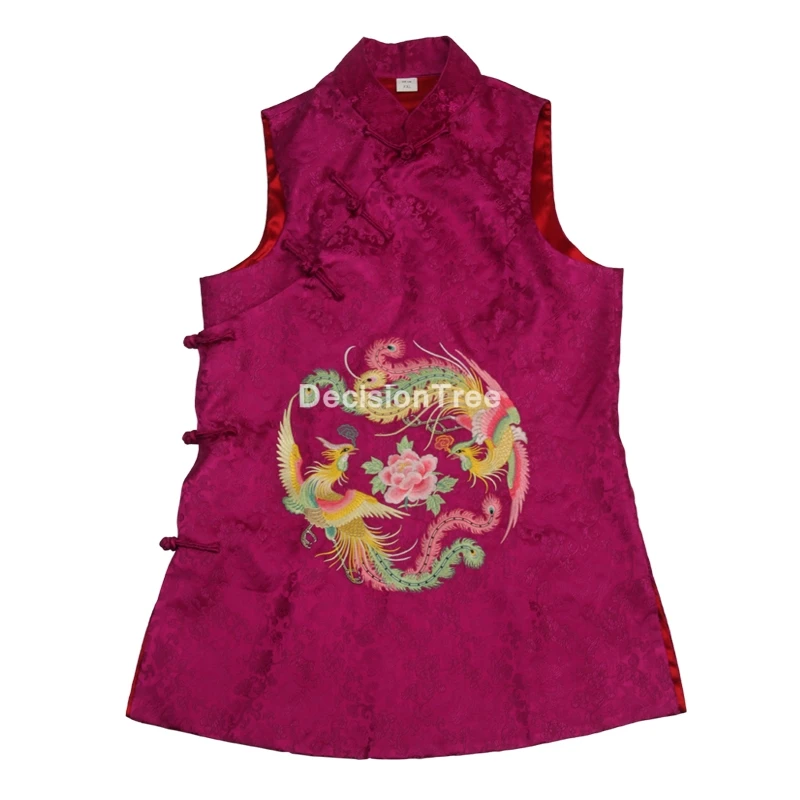 Женский жаккардовый жилет hanfu традиционный в китайском ретро-стиле костюм