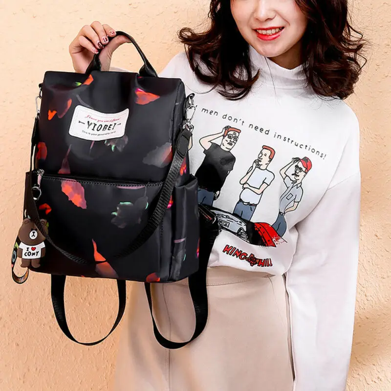 Женский рюкзак из ткани Оксфорд водонепроницаемый Повседневный дорожный с