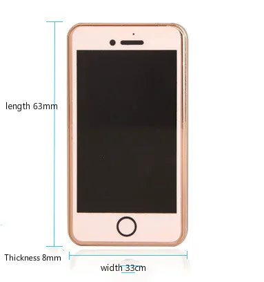 

Creative Mini Phone Shape Slip Down Metal Windproof Electronic USB Cigar Lighter