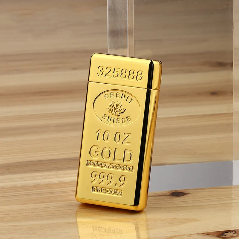 Видео шоу Bullion Стиль Металлические перезаряжаемые ветрозащитные Usb зарядка Arc